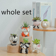 Load image into Gallery viewer, Simple Cartoon Animal Succulent Flower Pot Ceramic Flower Pot