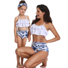 Load image into Gallery viewer, European And American Swimsuits Printed High Waist Bikini Parent-child Swimwear