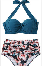 Load image into Gallery viewer, European And American Digital Print High Waist Split Bikini