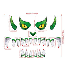 Load image into Gallery viewer, Creative Halloween Plastic Eyes Halloween Decoration Green Monster Halloween Door Sticker Decoration