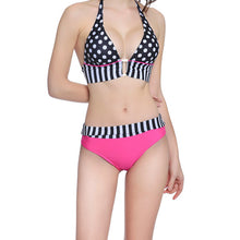 Load image into Gallery viewer, Polka Dot Print Fashion Bikini Women's Split Swimsuit