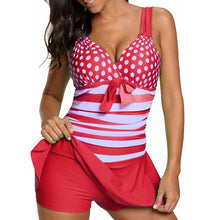 Load image into Gallery viewer, Ladies Polka Dot Plus Fat Sexy European And American Skirt Swimsuit Swimwear