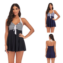 Load image into Gallery viewer, European And American New Style Large Size Split Skirt Swimsuit Sexy Beautiful Back Digital Printing Breathable Swimsuit