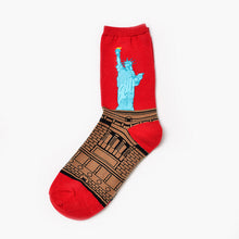 Load image into Gallery viewer, Moxiao factory direct selling Qiudong men''s socks new personality literature retro world famous painting men''s socks oil painting men''s socks