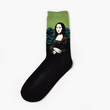 Load image into Gallery viewer, Moxiao factory direct selling Qiudong men''s socks new personality literature retro world famous painting men''s socks oil painting men''s socks