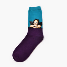 Load image into Gallery viewer, Moxiao factory direct selling Qiudong men''s socks new personality literature retro world famous painting men''s socks oil painting men''s socks
