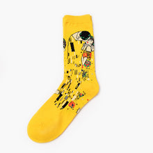 Load image into Gallery viewer, Moxiao factory direct selling Qiudong men''s socks new personality literature retro world famous painting men''s socks oil painting men''s socks