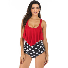 Load image into Gallery viewer, New European And American Bikini Amazon Swimsuit Women''S Sexy Swimsuit Suspender Printed Split High Waist Bikini