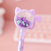 Load image into Gallery viewer, Creative Cartoon Cat Tail Gel Pen Black Ink Pen Student Stationery