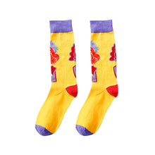 Load image into Gallery viewer, Tide Socks Creative Tube Socks Comic Cartoon Bright Color Couple Socks