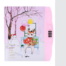 Load image into Gallery viewer, Children'S Codebook With Lock Notebook Cartoon Student Diary Book Korean Version Small And Cute Note