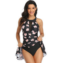 Load image into Gallery viewer, One-piece swimsuit plus size mesh skirt