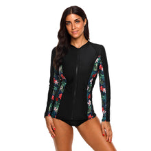 Load image into Gallery viewer, Bikini Fashion Printed Zipper Anti-Ultraviolet Slim Fit Swimsuit