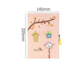 Load image into Gallery viewer, Primary School Student Code Book With Lock Diary Book Reward Gift Prize Boxed Girl Heart Cute Small Notebook