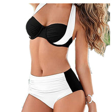 Load image into Gallery viewer, Europe And The United States New Sexy Bikini Swimwear High Waist Swimsuit Women Halter