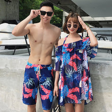 Load image into Gallery viewer, Couple Swimsuit Women'S Three-Piece Skirt Split Bikini Small Chest Steel Plate Gathered To Cover Belly Was Thin And Sexy