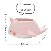 Load image into Gallery viewer, Creative Cute Cartoon Succulents Flower Pot Hippo Giraffe Plant Decoration Flower Desktop Potted Ornaments