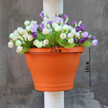 Load image into Gallery viewer, Balcony Flower Pot Resin Pot Succulent Flower Pot Pipe Wall Hanging Orchid Pot