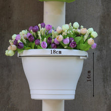 Load image into Gallery viewer, Balcony Flower Pot Resin Pot Succulent Flower Pot Pipe Wall Hanging Orchid Pot