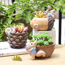 Load image into Gallery viewer, Creative Pastoral Resin Micro Landscape Potted Plants