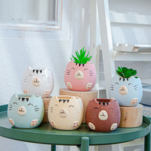 Load image into Gallery viewer, 1PC Creative Cartoon Animal Ceramics Plant Pots Mini Flower Pot