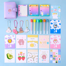 Load image into Gallery viewer, Loose-Leaf Set Pu Leather Student Portable Notepad Portable Stationery
