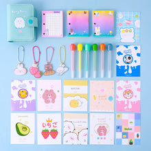 Load image into Gallery viewer, Loose-Leaf Set Pu Leather Student Portable Notepad Portable Stationery