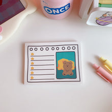 Load image into Gallery viewer, Kawaii Bear Memo Pads Note Paper Daily To Do It Check