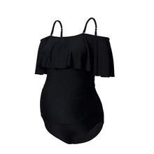 Load image into Gallery viewer, One-piece Pregnant Women's Solid Color Plus Size Flashing European And American Sexy Swimsuit