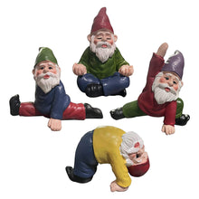 Load image into Gallery viewer, Micro Landscape Yoga Dwarf Set Resin Ornament