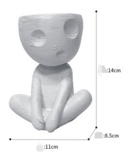 Load image into Gallery viewer, Nordic Creative Cute Tree Man Pot Ceramic Little People Body Flower Pots Home Office Ornaments Cartoon Succulent Plants Potted