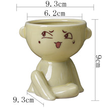 Load image into Gallery viewer, Nordic Home Furnishing Human Body Succulent Flower Pot Ceramic