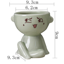 Load image into Gallery viewer, Nordic Home Furnishing Human Body Succulent Flower Pot Ceramic