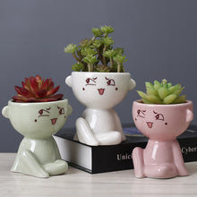 Load image into Gallery viewer, Nordic Home Furnishing Human Body Succulent Flower Pot Ceramic