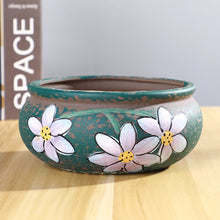 Load image into Gallery viewer, Hand-painted Succulent Flower Pot Ceramic