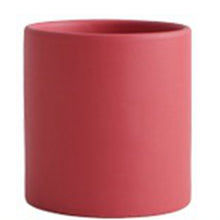 Load image into Gallery viewer, Nordic Industrial Style Colorful Ceramic Flowerpot Succulent Planter Green Plants Cylindrical Shape Flower Pot With Hole Tray