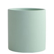 Load image into Gallery viewer, Nordic Industrial Style Colorful Ceramic Flowerpot Succulent Planter Green Plants Cylindrical Shape Flower Pot With Hole Tray