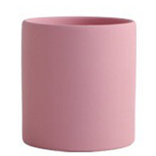 Load image into Gallery viewer, Nordic Industrial Style Colorful Ceramic Flowerpot Succulent Planter Green Plants Cylindrical Shape Flower Pot With Hole Tray