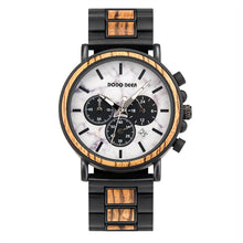 Load image into Gallery viewer, Luxury Wood Stainless Steel Men Watch Stylish Wooden