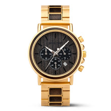 Load image into Gallery viewer, Luxury Wood Stainless Steel Men Watch Stylish Wooden