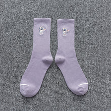 Load image into Gallery viewer, Embroidered cotton socks astronaut all-match socks sports socks