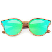 Load image into Gallery viewer, Handmade Polarized Wood Grain Sunglasses Angle's Wing
