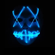 Load image into Gallery viewer, Halloween Horror Slit Mouth And Crosseye LED Plastic Glowing Mask