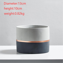 Load image into Gallery viewer, Nordic Minimalist Cement Breathable Flower Pot Home Balcony Decorations