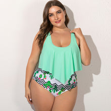 Load image into Gallery viewer, Fat woman plus fat split swimsuit