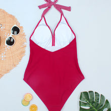 Load image into Gallery viewer, Women's Sexy Striped One-Piece Swimsuit