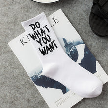 Load image into Gallery viewer, Retro skateboard alphabet tube socks