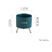 Load image into Gallery viewer, Creative Personality Iron Ceramic Flowerpot