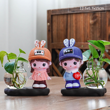 Load image into Gallery viewer, Green Radish Hydroponic Plant Pots And Utensils Transparent Desk Decorations Home Furnishings