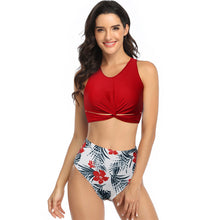 Load image into Gallery viewer, Printed High Waist Bikini
